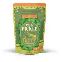 Taffy Shop Dill Pickle Salt Water Taffy - Small Batch Salt Water Taffies Made In The Usa - Super Soft, Sweet, And Salty Dill Pickle Taffy - Guaranteed Fresh - Gluten-Free, Soy-Free, Peanut-Free - 7Oz