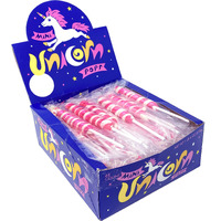Adams & Brooks, Inc. Unicorn Pops 48 Count Individually Wrapped Unicorn Lollipops Great For Party Favors, Candy Buffets (Strawberry (Hot Pink))