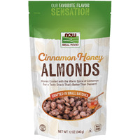 Now Foods, Cinnamon Honey Coated Almonds, Crafted In Small Batches, 12-Ounce (340 G)