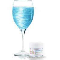 Gender Reveal Decorations Edible Glitter For Drinks, Magical Gender Reveal Ideas, Surprise Boy Or Girl Gender Reveal Sprinkles As Drink Glitter Or Brew Glitter, Baby Reveal - Blue Edible Glitter
