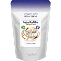 Gramzero Caramel Sugar Free Pudding Mix 6-Pack, Great For Nutrition Club Meal Replacement Shakes, Low Calorie Dessert, Stevia Sweetened