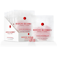 Issei Mochi Gummies Chewy Candy | Soft & Chewy | Award Winning | Gelatin-Free, Non-Gmo, Kosher | Delicious Snack | 1.76 Oz (6 Pck, Watermelon)