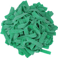 Sour Power Gummy Belts Candy (Sour Green Apple, 1 Pound)