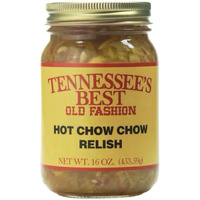 Tennessee's Best Hot Southern Chow Chow Relish | Handcrafted And Small Batch Made| Sweet, Spicy, And Tangy | A Perfect Match For Your Hotdog, Sandwich, Or Bean Soup