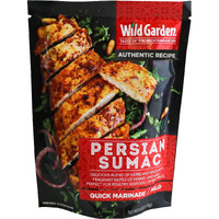 Wild Garden Ready-To-Use Persian Sumac Marinade, Authentic Meat Marinade With No Additives & Preservatives, Bold, Flavorful, Perfect For Chicken (Musakhan) Kabob And Barbecue Seasoning! 6Oz