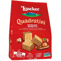 Loacker Quadratini Wafer Hazlenutx, 250G