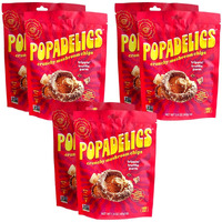 Popadelics Crunchy Mushroom Chips Trippin' Truffle Parm Shiitake Mushroom Crisps, Lightly Cooked And Seasoned, Vegan Chips, Vegan Snacks, Vegan Food, 1.4 Oz Ea (6 Count)