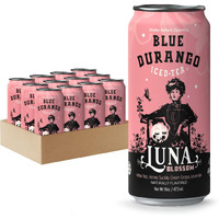 Blue Durango Iced Tea - Luna Blossom - Natural Ingredient Drinks 16 Oz (12 Pack)