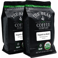The Bean Organic Coffee Company Le Bean, Dark French Roast, Ground Coffee, 16-Ounce Bags (Pack Of 2), Caf   Molido Tostado Org  Nico