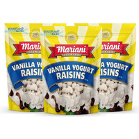 Mariani | Vanilla Yogurt Raisins | Healthy Snacks For Kids & Adults | Gluten Free Snacks | 4 Ounces (Pack Of 3)