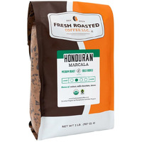 Fresh Roasted Coffee, Fair Trade Organic Honduran Marcala, 2 Lb (32 Oz), Medium Roast, Kosher, Ground