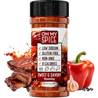 Bbq Rub Seasoning - Gluten Free Sweet & Savory Blend For Chicken, Steak & Pork. Bbq Sauce Powder With Paprika, Chili, Garlic, Sea Salt & Cayenne Pepper. Barbecue Rub Spice Mix For Every Meat 4.1Oz