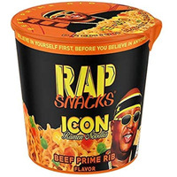 Rap Snacks Beef Prime Rib Icon Ramen Noodles E-40-Pack Of 12