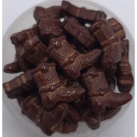 Ncs Brown Cowboy Boot Edible Candy Toppers, 8 Ounces - Great For Cupcakes, Cookies, Cakes, Cake Pops, And Party Tables