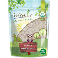 Food To Live Organic Whole Wheat Bread Flour, 2 Pounds Whole Grain, Stone Ground, Unbleached, Non-Gmo, Kosher, Unbromated, Raw, Vegan, Bulk, Product Of The Usa