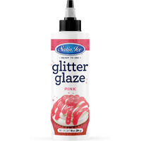 Satin Ice Pink Glitter Glaze - 10Oz - Bottle