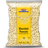 Rani Peanuts Skinless (Blanched, Uncooked) 14Oz (400G) ~ All Natural | Vegan | Gluten Friendly | Kosher | Fresh Product Of Usa ~ Spanish Grade Groundnuts