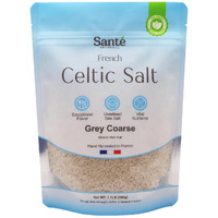 Sante Naturelle Celtic Salt - 1.1Lb (18Oz) Grey Coarse Sea Salt, Unrefined French Celtic Sea Salt Organic, Hand Harvested 82+ Minerals Celtic Salt, 100% Natural Sea Salt