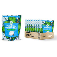 Copra Organic Frozen Coconut Meat (100% Young Coconut Frozen In Hours Of Harvest) | Gluten Free, Non Gmo, Vegan, Dairy Free, No Sugar Added, No Preservatives (Case Of 10 X 1Lb Bags)