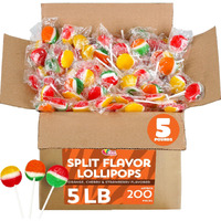 Halloween Lollipops - 5 Pounds - Suckers And Lollipops For Kids - Classic Lollipops - Flat Round Candy Pops Individually Wrapped - Assorted Flavors Suckers For Banks, Schools, Offices