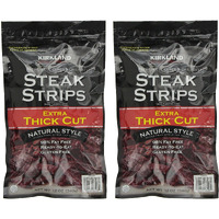 Kirkland Signature Steak Strips Extra Thick Cut, 2 Pack (12 Oz Bag)
