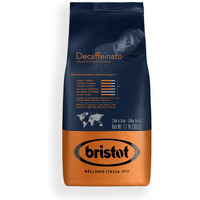 Bristot Decaf Italian Coffee Beans | Italian Espresso Beans Whole | Medium Roast | 1.1 Lb/500G