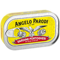 Angelo Parodi Portuguese Sardines In Pure Olive Oil | 10 Pack | Imported From Italy | Wild Caught And Hand Selected | Premium All Natural | Gourmet Fish In 4.23 Oz Can (120 Gram)