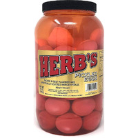Herb's Packed In Vinegar Red Pickled Eggs, 67 Oz, Gallon Size Plastic Jar