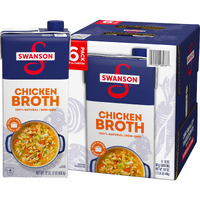 Swanson 100% Natural Chicken Broth, 32 Oz Carton (6 Pack)