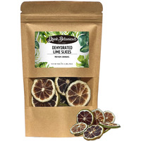Dehydrated Dried Lime Slices Wheels | 17+ Slices | 100% Natural | Dry Limes For Garnishing, Cocktails, Baking, Wreaths & Drinks | Dried Fruit Citrus | 1.41 Oz | 40 Grams| Drink Botanicals Ireland