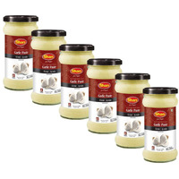 Shan Garlic Paste 24.69 Oz (700G) - Traditional Taste Enhancing Cooking Paste From Fresh Ground Garlic - Suitable For Vegetarians - Airtight Glass Jar (Pack Of 6)