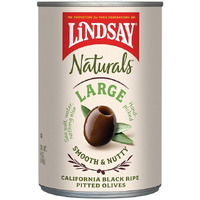 Lindsay Naturals Large Pitted Ripe Black Olives, 6 Oz (Pack Of 12)