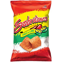 Sabritones Corn Chips, Lime, 2.125 Ounce (Pack Of 15)