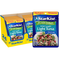 Starkist Reduced Sodium Chunk Light Tuna In Water, 2.6 Oz, Pack Of 24