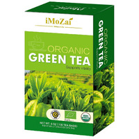 Imozai Organic Green Tea Bags 100 Count Individually Wrapped