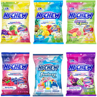 Hi-Chew Variety Mix, Pack Of 6 Bags - 17 Flavor Assort - Unique Fun Soft & Chewy Taffy Candy - Immensely Juicy Fruit Flavors - Individually Wrapped For Sharing