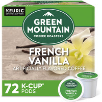 Green Mountain Coffee Roasters French Vanilla Keurig Single-Serve K-Cup Pods, Light Roast Coffee, 72 Count (6 Packs Of 12)