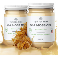 Trueseamoss Wildcrafted Irish Sea Moss Gel - Made With Dried Seaweed - Seamoss, Vegan-Friendly, Antioxidant Supports Digestion - Made In Usa (Original, Pack Of 2)