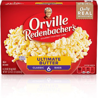 Orville Redenbachers Ultimate Butter Flavored Microwave Popcorn, Gluten Free, 6 Count Popcorn Bags (6 Boxes)