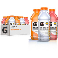 Gatorlyte Rapid Rehydration Electrolyte Beverage, 3 Flavor Variety Pack, 20 Fl Oz (Pack Of 12)