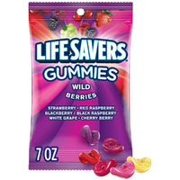 Life Savers Wild Berry Gummies Candy Bag, 7 Oz (Pack Of 12)