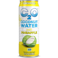 C2O Pure Coconut Water With Pineapple, 17.5 Fluid Ounce (Pack Of 12)