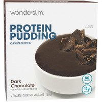 Wonderslim Protein Pudding, Dark Chocolate, Gluten Free, Low Carb (7Ct)