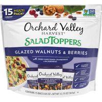 Orchard Valley Harvest Salad Toppers Glazed Walnuts And Berries, 0.85 Ounce Bags (Pack Of 15), Salad Toppings, Non-Gmo, No Artificial Ingredients