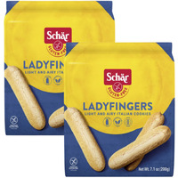 Schar - Lady Fingers - Certified Gluten Free - No Gmo's, Lactose, Wheat Or Preservatives - (7.1 Oz) 2 Pack