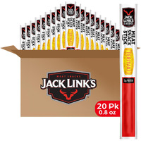 Jack Link's Meat Sticks, Classic Teriyaki Meat Snack - Protein Snack, Meat Stick With 5G Of Protein - 0.8 Oz. (Pack Of 20)