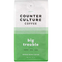 Counter Culture Coffee Big Trouble - Medium Roast, Sustainably Farmed, Kosher, Whole-Bean Coffee, 12Oz (1 Bag)