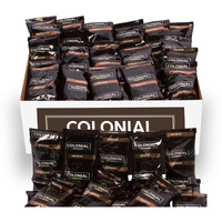 Colonial Coffee Packets, Pre Ground Coffee Packs, European Dark Roast Coffee, Bulk Single Pot Bags For Drip Coffee Makers, (2.5 Oz Bags, Pack Of 100)