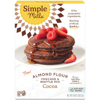 Simple Mills Cocoa Pancake And Waffle Mix, Just Add Water, Gluten Free, Paleo Friendly, Breakfast, 10 Oz (1 Pack)