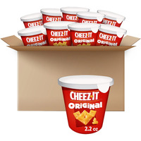 Cheez-It Cheese Crackers, Baked Snack Crackers, Office And Kids Snacks, Original, 22Oz Case (10 Cups)